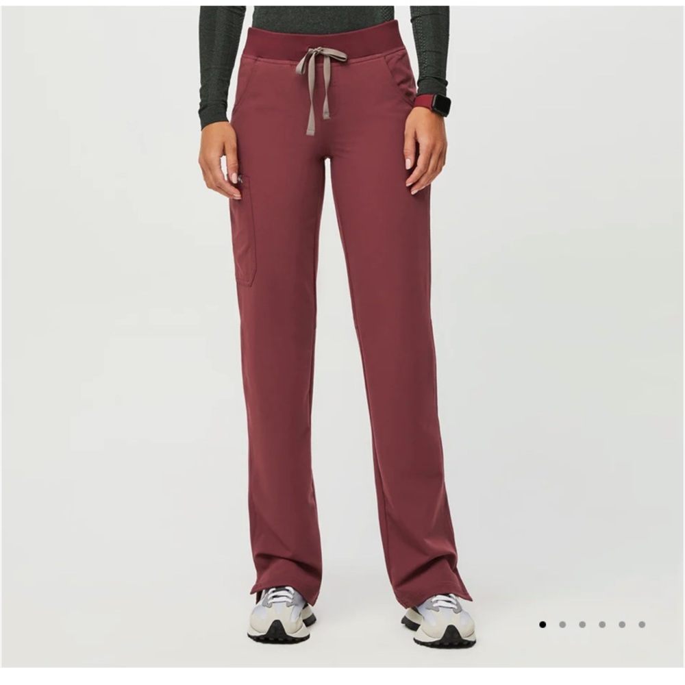 NWOT Figs Kade Dark Cherry scrub pants